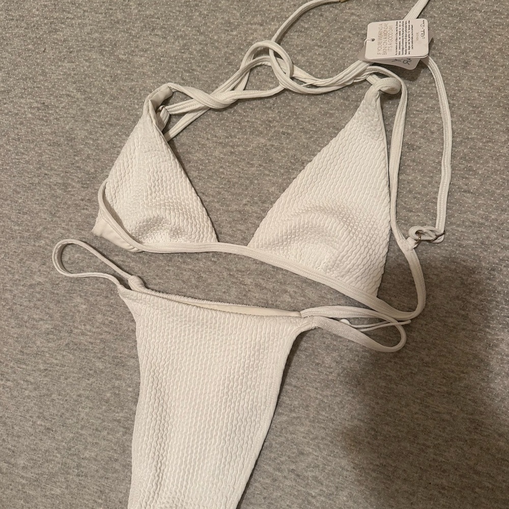 Monday Swimwear White Bikini Set